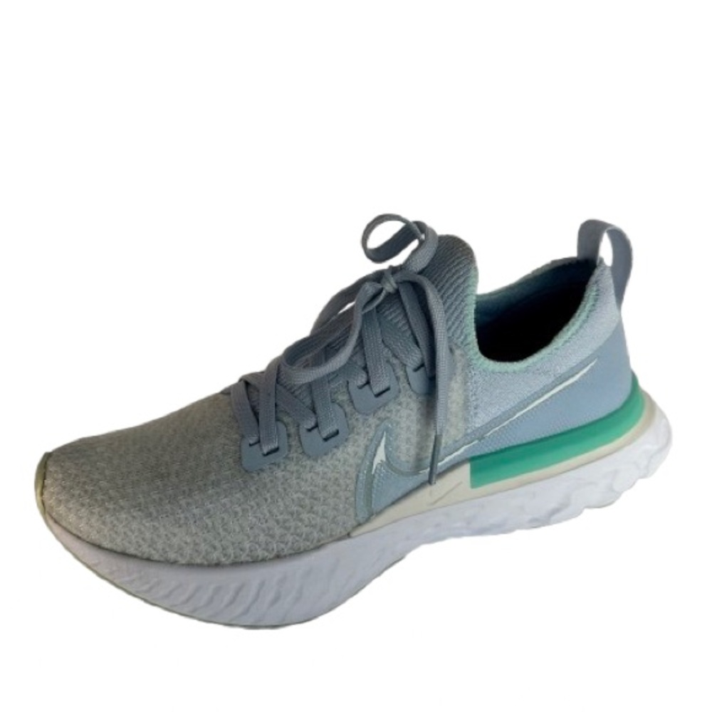 Nike Womens React Infinity Run Flyknit Light Blue Mint Green Size 8.5 CD4372-400